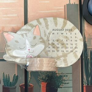 Molly and Rex kitty 12-month mini standup calendar